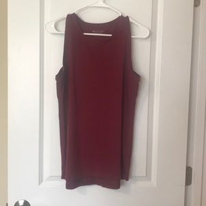 Athleta Burgandy Workout Tank - Size Medium
